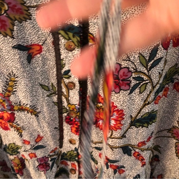 Anthropologie Maeve Janie Flounced Peasant Blouse. Size 00. - Picture 8 of 12